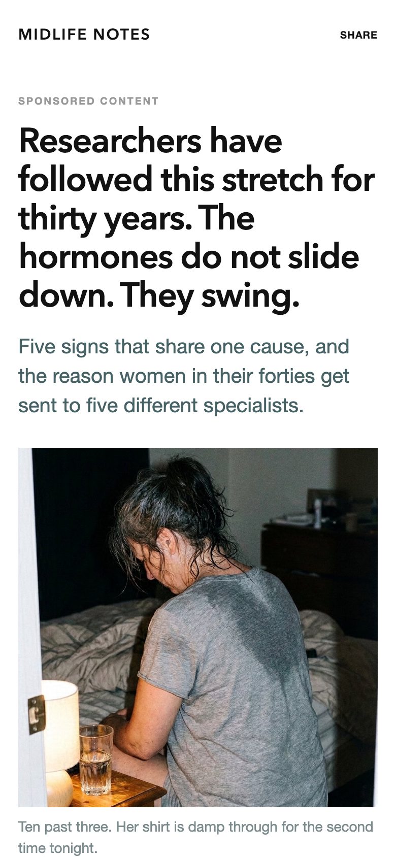 Menopause. Starts with the research.